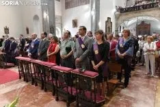 Una imagen de la solemnidad mariana en Ágreda este sábado. /Nacho Grijalbo