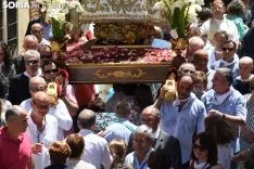 Una imagen de la solemnidad mariana en Ágreda este sábado. /Nacho Grijalbo