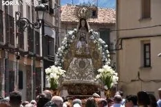 Una imagen de la solemnidad mariana en Ágreda este sábado. /Nacho Grijalbo