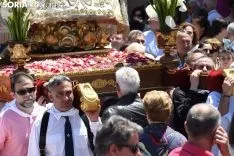 Una imagen de la solemnidad mariana en Ágreda este sábado. /Nacho Grijalbo