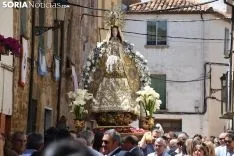 Una imagen de la solemnidad mariana en Ágreda este sábado. /Nacho Grijalbo