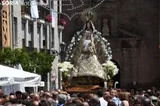 Una imagen de la solemnidad mariana en Ágreda este sábado. /Nacho Grijalbo