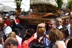 Una imagen de la solemnidad mariana en Ágreda este sábado. /Nacho Grijalbo