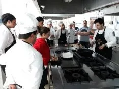 Una imagen de la difusión del Torrezno de Soria en la capital de España. /Cámara