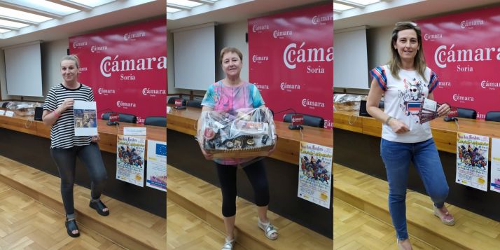 Las premiadas en la campaña comercial. 