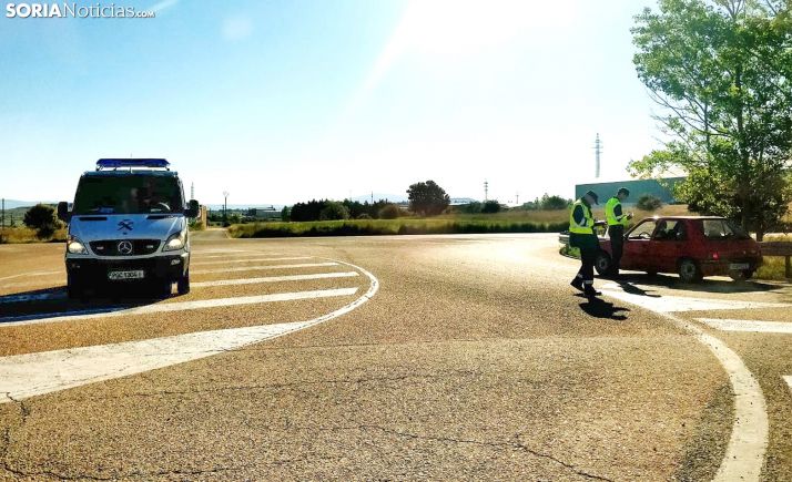 Un control de alcoholemia en la jornada del Desencajonamiento. /SN
