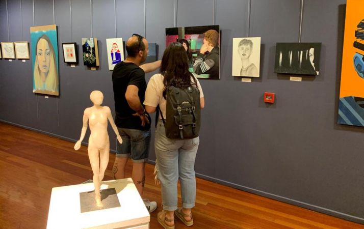 Obras expuestas en La Audiencia. 