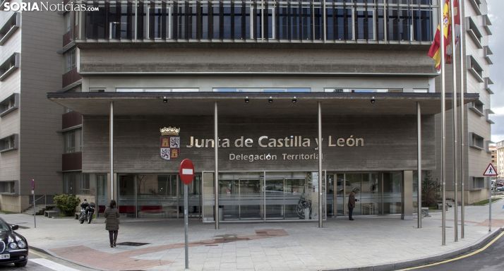 Imagen de archivo de la sede de la Junta en Soria. /SN