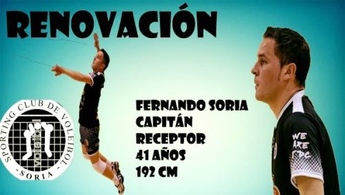Fernando Soria renueva otra temporada con el Sporting Club de Voleibol