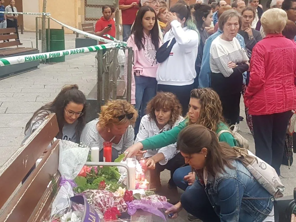 Manifestación en Salas contra el crimen machista
