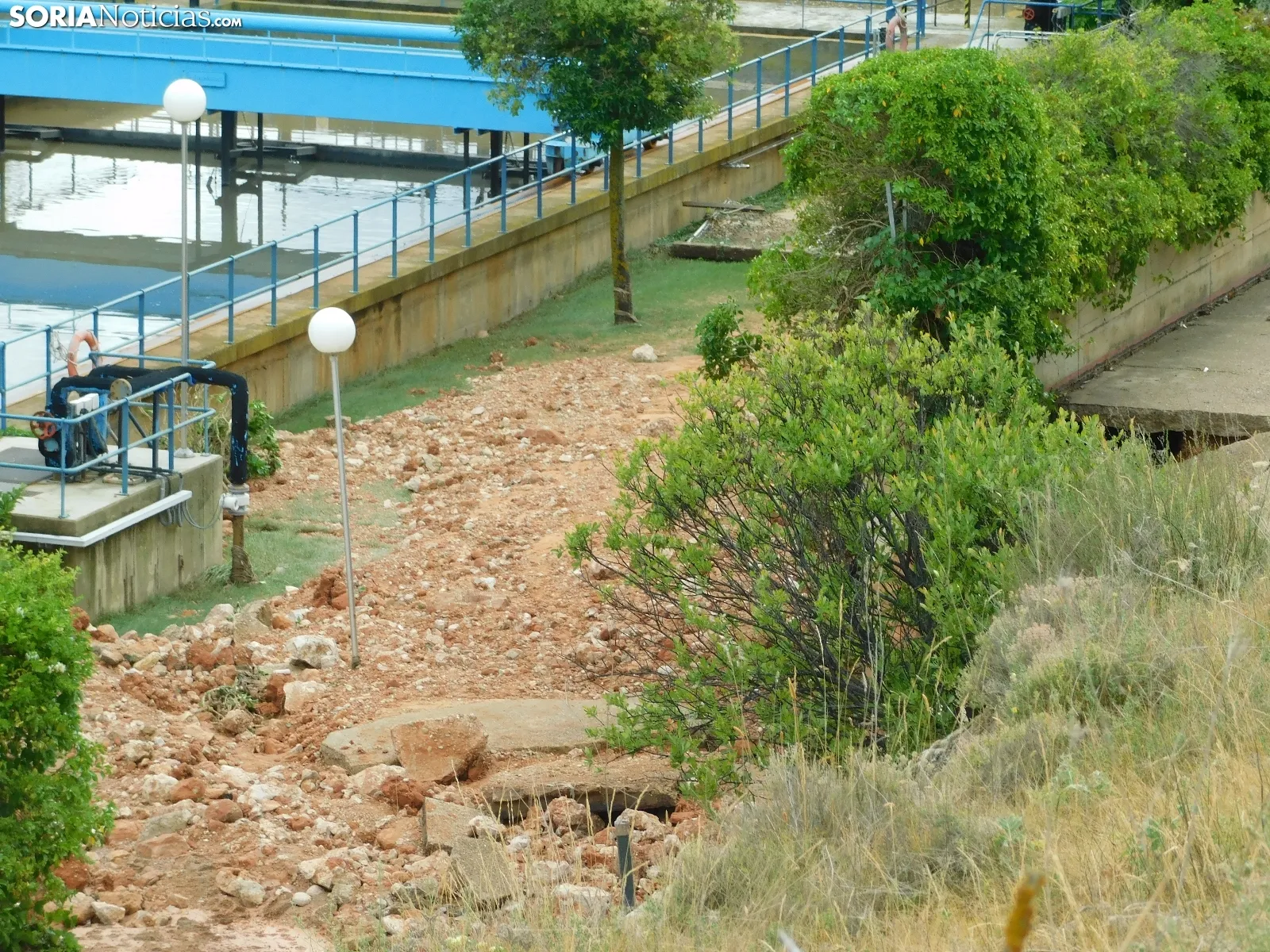 La depuradora hoy en Soria. SN