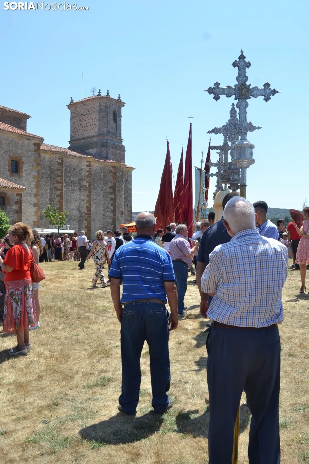 Una imagen de la romería de esta mañana en Cabrejas. /SN