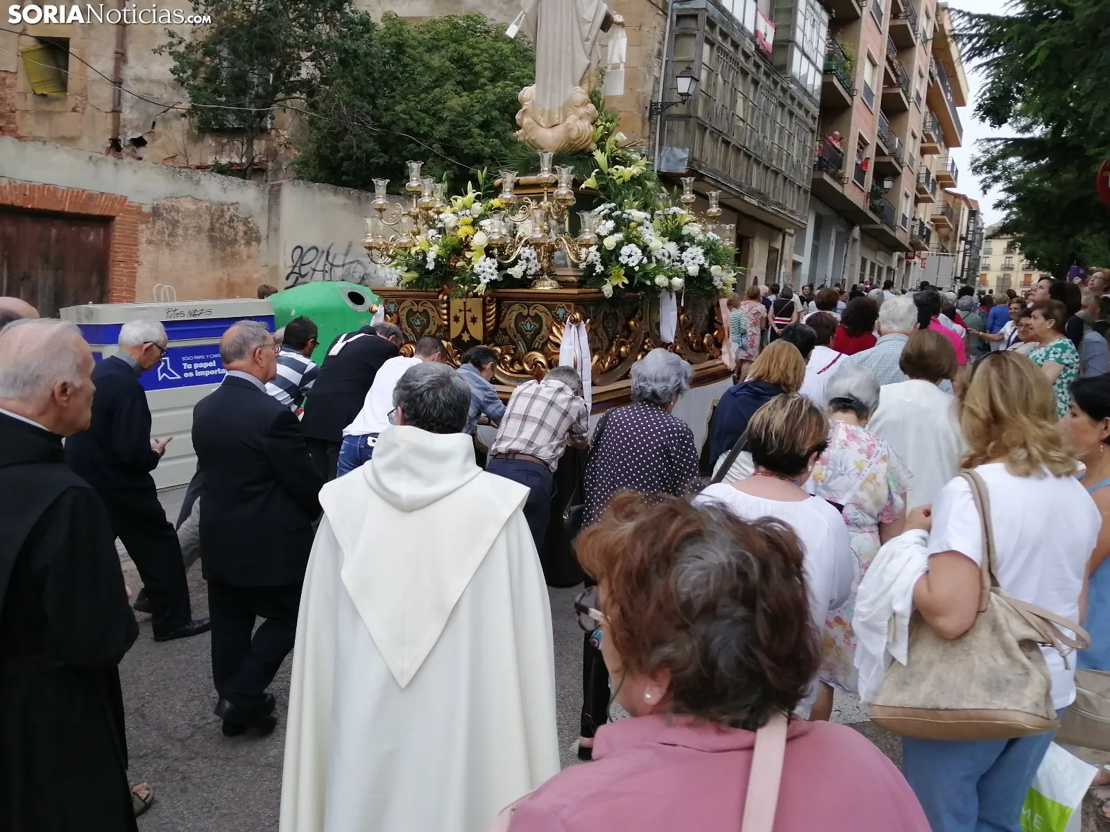 Una imagen de la procesión este martes. /SN