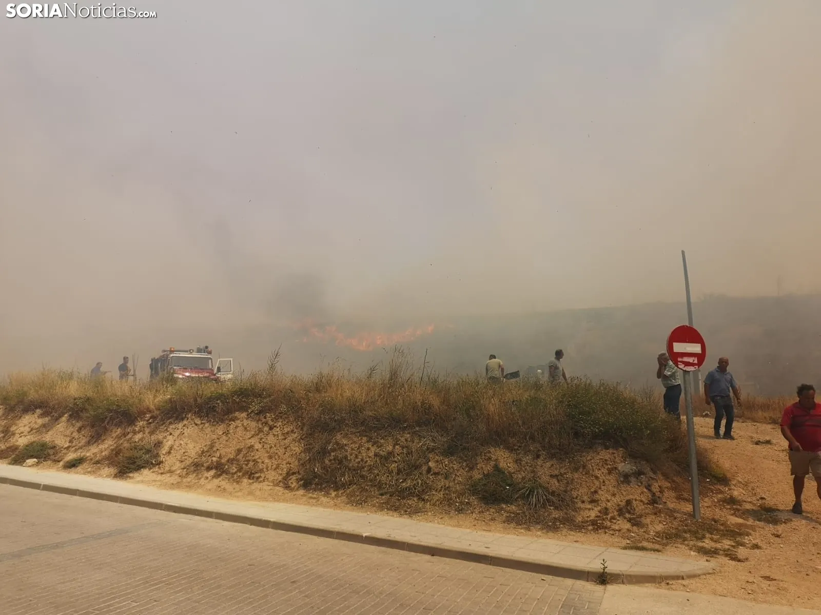 Incendio en San Esteban de Gormaz.