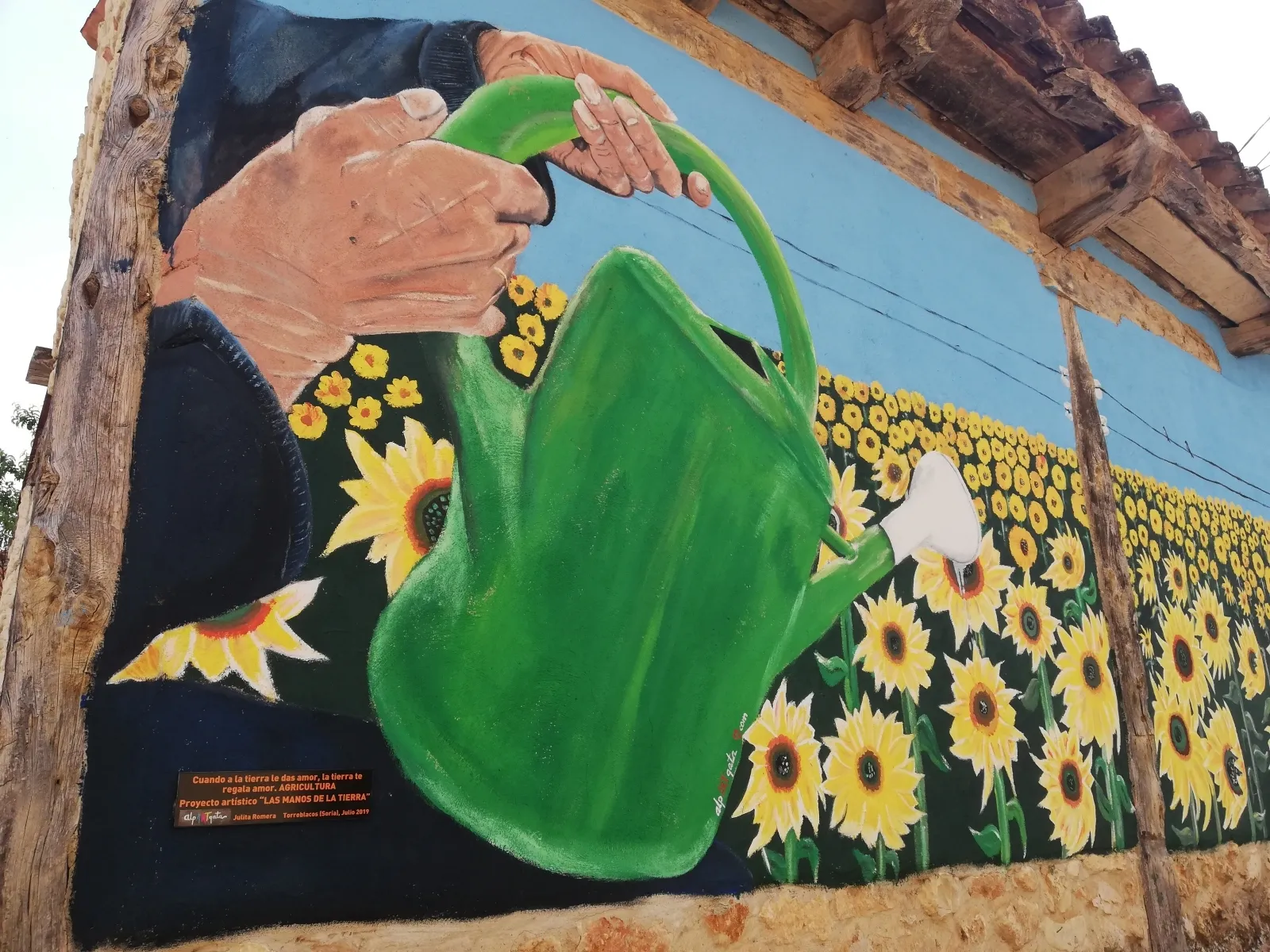 Una imagen del mural. /Alpargata