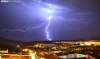 Imagen de la tormenta sobre Soria capital.