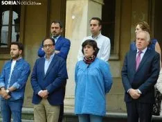 Concentración en el Ayuntamiento de Soria. 