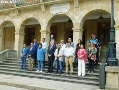 Concentración en el Ayuntamiento de Soria. 