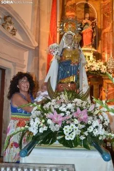 Una imagen de la romería de esta mañana en Cabrejas. /SN