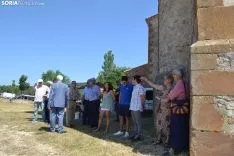 Una imagen de la romería de esta mañana en Cabrejas. /SN