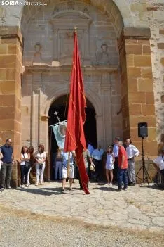 Una imagen de la romería de esta mañana en Cabrejas. /SN