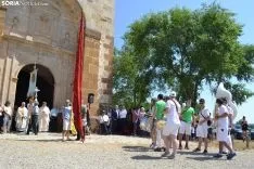Una imagen de la romería de esta mañana en Cabrejas. /SN