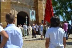 Una imagen de la romería de esta mañana en Cabrejas. /SN