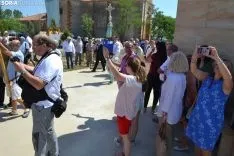 Una imagen de la romería de esta mañana en Cabrejas. /SN