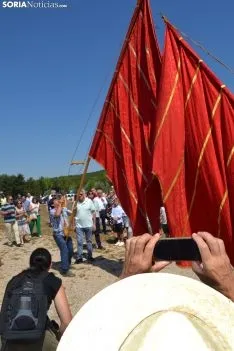 Una imagen de la romería de esta mañana en Cabrejas. /SN