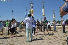Una imagen de la romería de esta mañana en Cabrejas. /SN