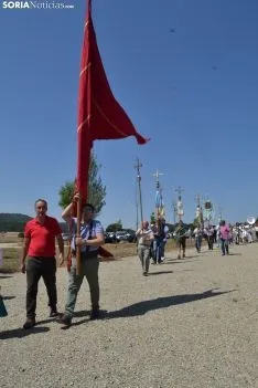 Una imagen de la romería de esta mañana en Cabrejas. /SN