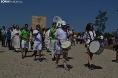 Una imagen de la romería de esta mañana en Cabrejas. /SN