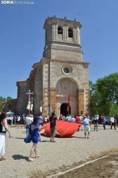 Una imagen de la romería de esta mañana en Cabrejas. /SN