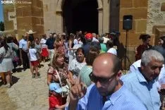 Una imagen de la romería de esta mañana en Cabrejas. /SN