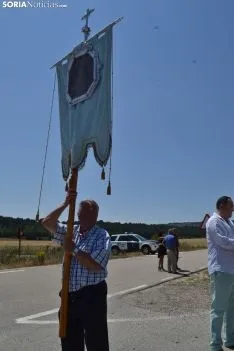 Una imagen de la romería de esta mañana en Cabrejas. /SN