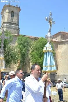Una imagen de la romería de esta mañana en Cabrejas. /SN