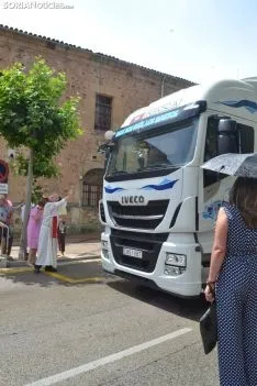 Una imagen de San Cristóbal en la capital. /SN