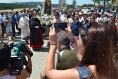 Una imagen de la romería de esta mañana en Cabrejas. /SN