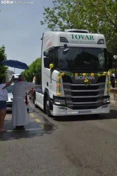 Una imagen de San Cristóbal en la capital. /SN