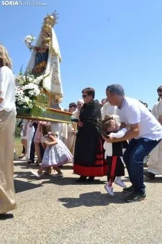 Una imagen de la romería de esta mañana en Cabrejas. /SN