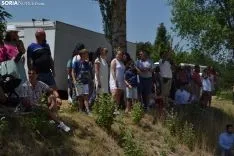 Una imagen de la romería de esta mañana en Cabrejas. /SN