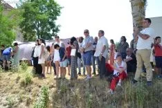 Una imagen de la romería de esta mañana en Cabrejas. /SN