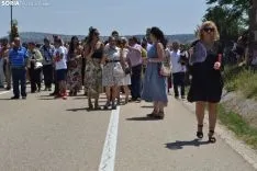 Una imagen de la romería de esta mañana en Cabrejas. /SN