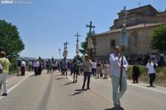 Una imagen de la romería de esta mañana en Cabrejas. /SN