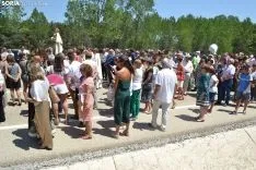 Una imagen de la romería de esta mañana en Cabrejas. /SN