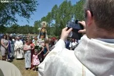 Una imagen de la romería de esta mañana en Cabrejas. /SN