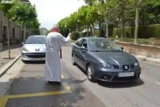 Una imagen de San Cristóbal en la capital. /SN