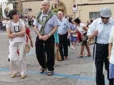 Una imagen de la procesión este martes. /SN