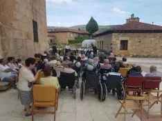 Una imagen de la tarde en la residencia visontina. 