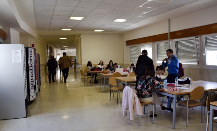 Uno de los espacios comunes del Campus Duques de Soria. /SN